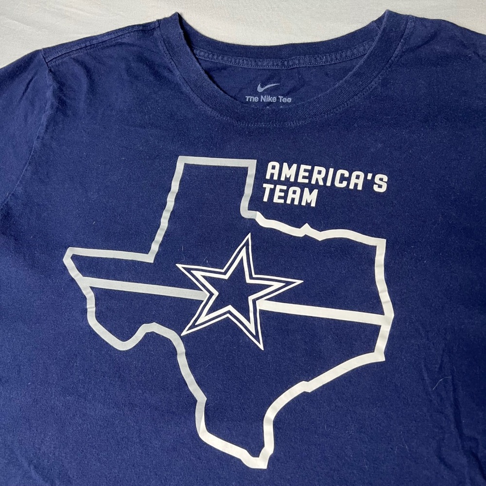 Nike Dallas Cowboys Americas Team T-Shirt Navy Blue Texas Star Mens Large